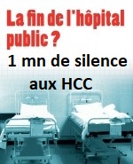 Retour sur la minute de silence aux Hôpitaux Civils de Colmar “pour la mort annoncée de l’hôpital”