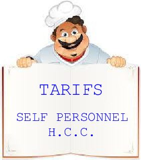 Restaurant du personnel – Tarifs prestations à compter du 01.09.2020